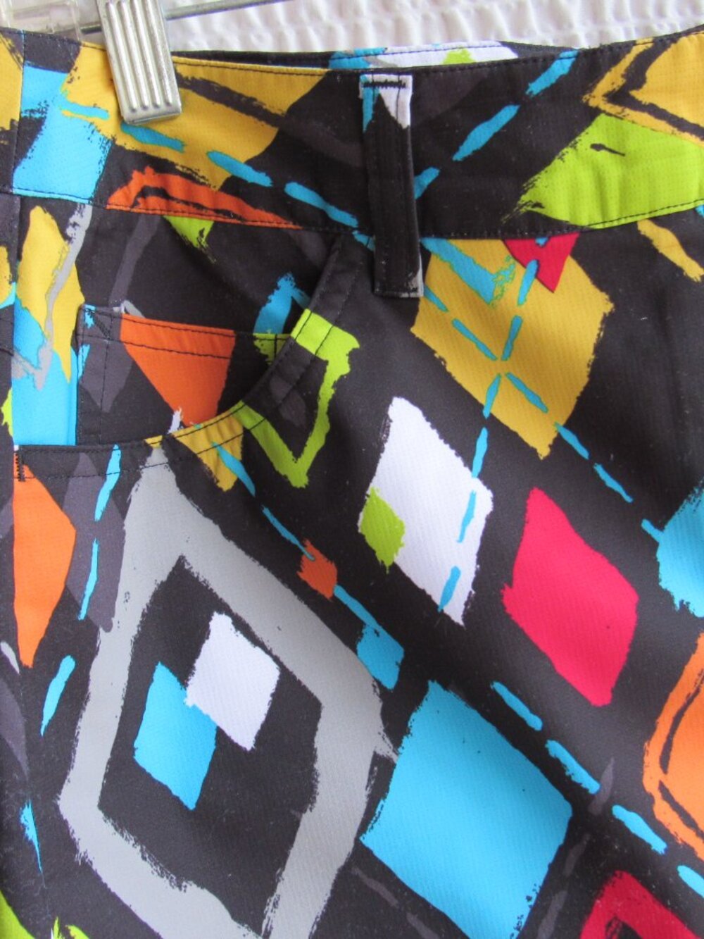 Colorful Skort Skirt Slazenger Women's Geometric Golf Tennis US 8 New